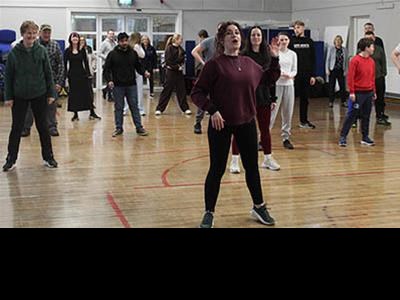 Zumba Class as part of Crumlin College Wellness Reboot by the Sport & Fitness students